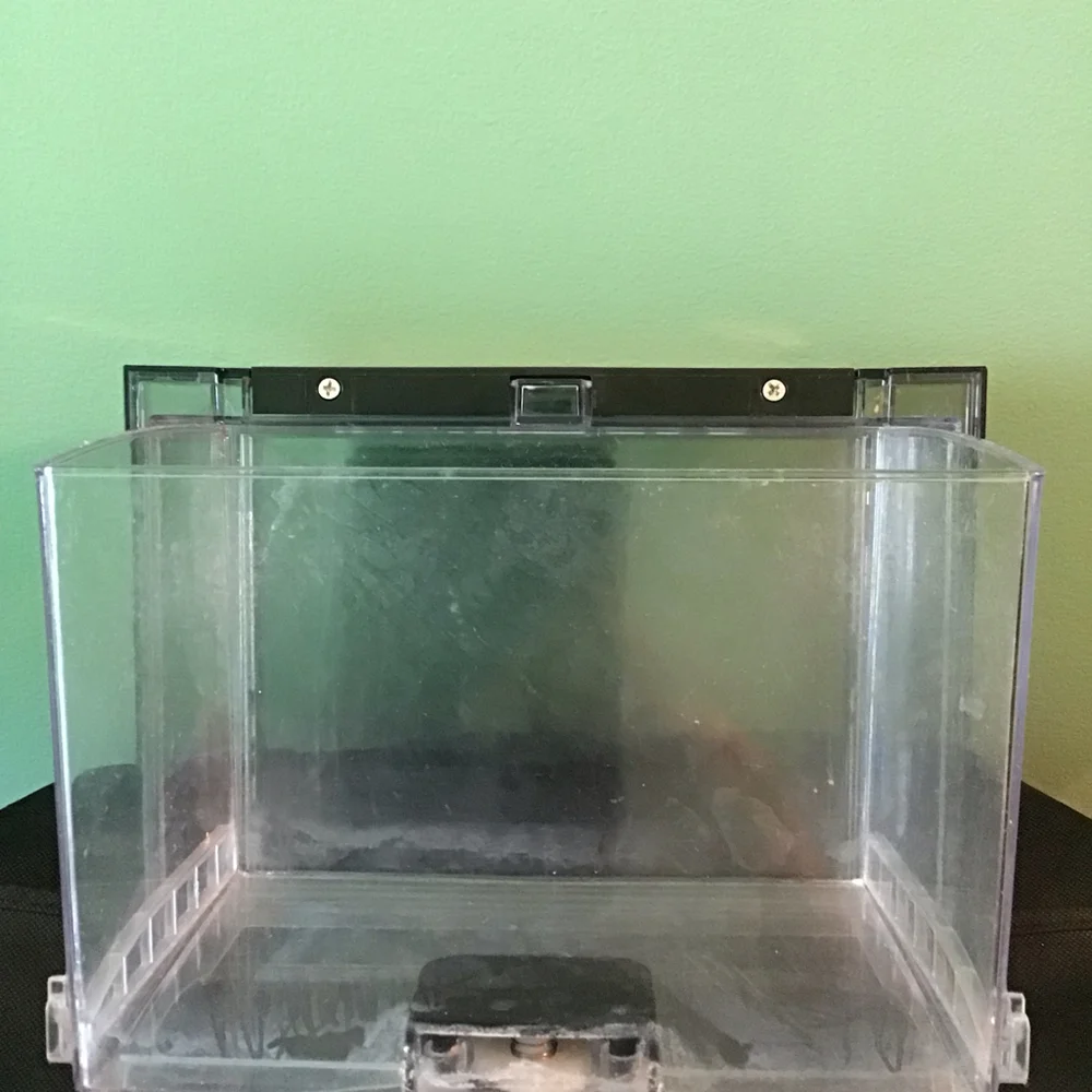 OEM GE Profile Opal 2.0 Nugget Ice Maker Ice Bin - Clear‎ Black Transparent
